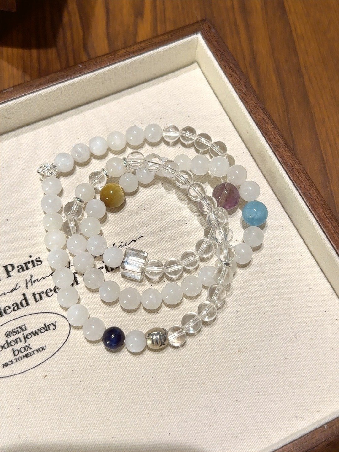 6-Crystal Virgo Bracelet for Mental Clarity & Perfectionist Support